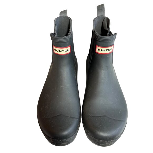 Hunter Chelsea Low Boots Bootie Black Size us12? UK 9 - Picture 4 of 9